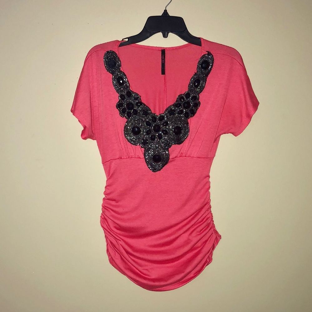 GORGEOUS coral blouse